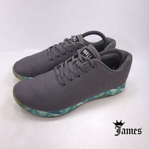 NOBULL Lace Up Athletic Sneaker Shoe Mens Size 8 Womens Size 9.5 Gray